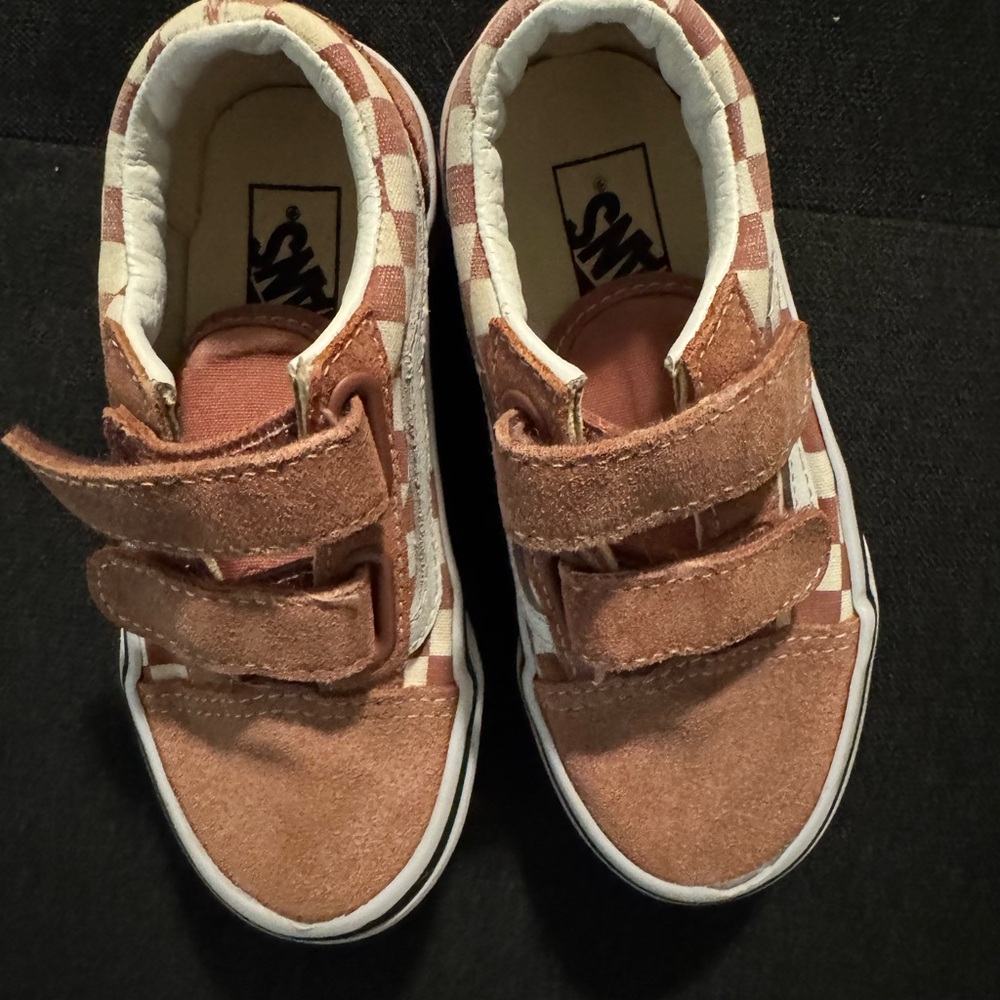 Vans Kids Sneakers in Brown and White